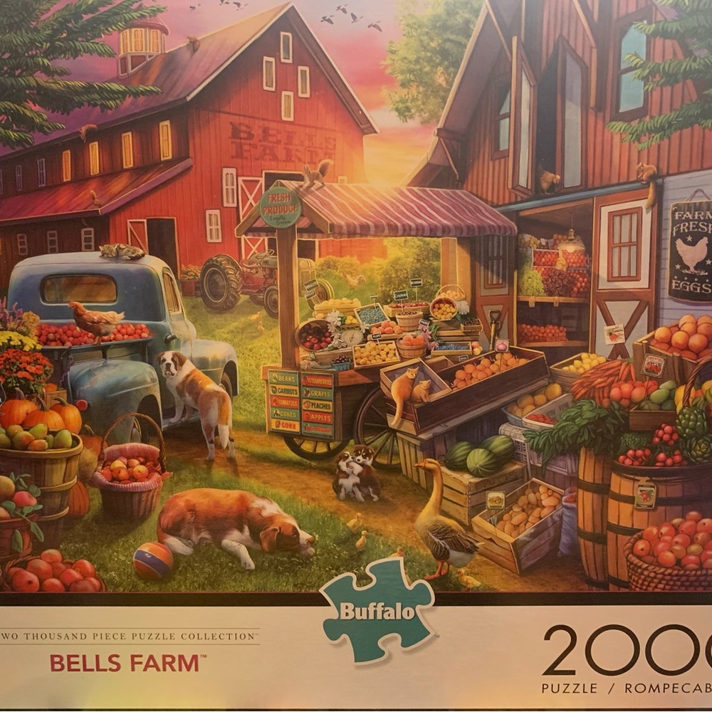 Buffalo Games 2000-piece “Bells Farm” jigsaw puzzle